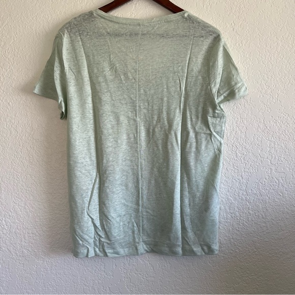 NWT MANGO 100% linen t-shirt Women’s size Large - Picture 5 of 6